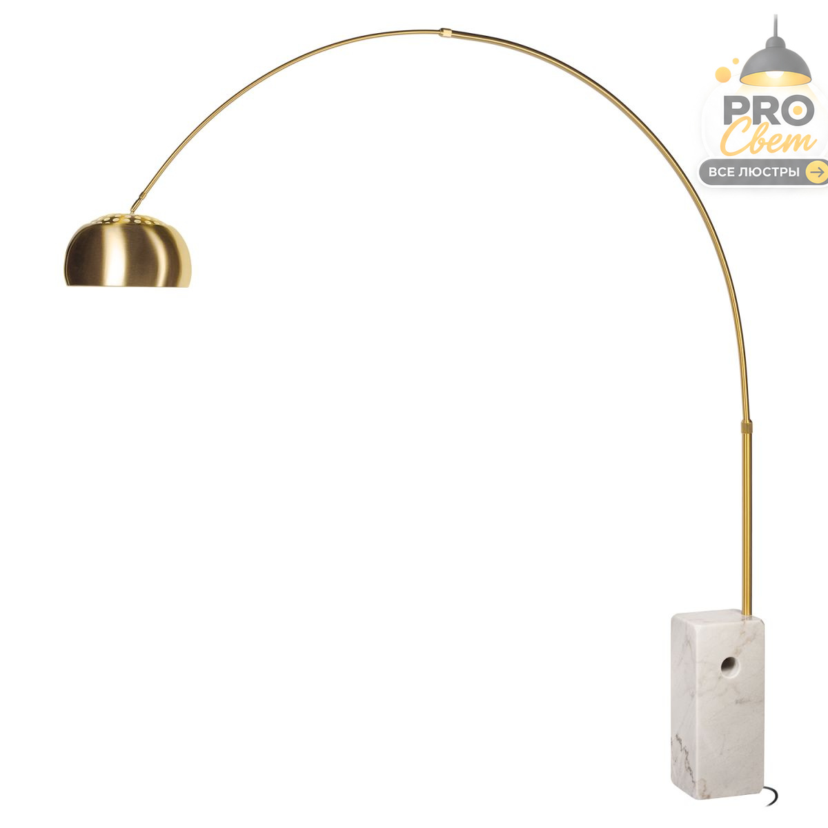 торшер loft it arco 5001 gold