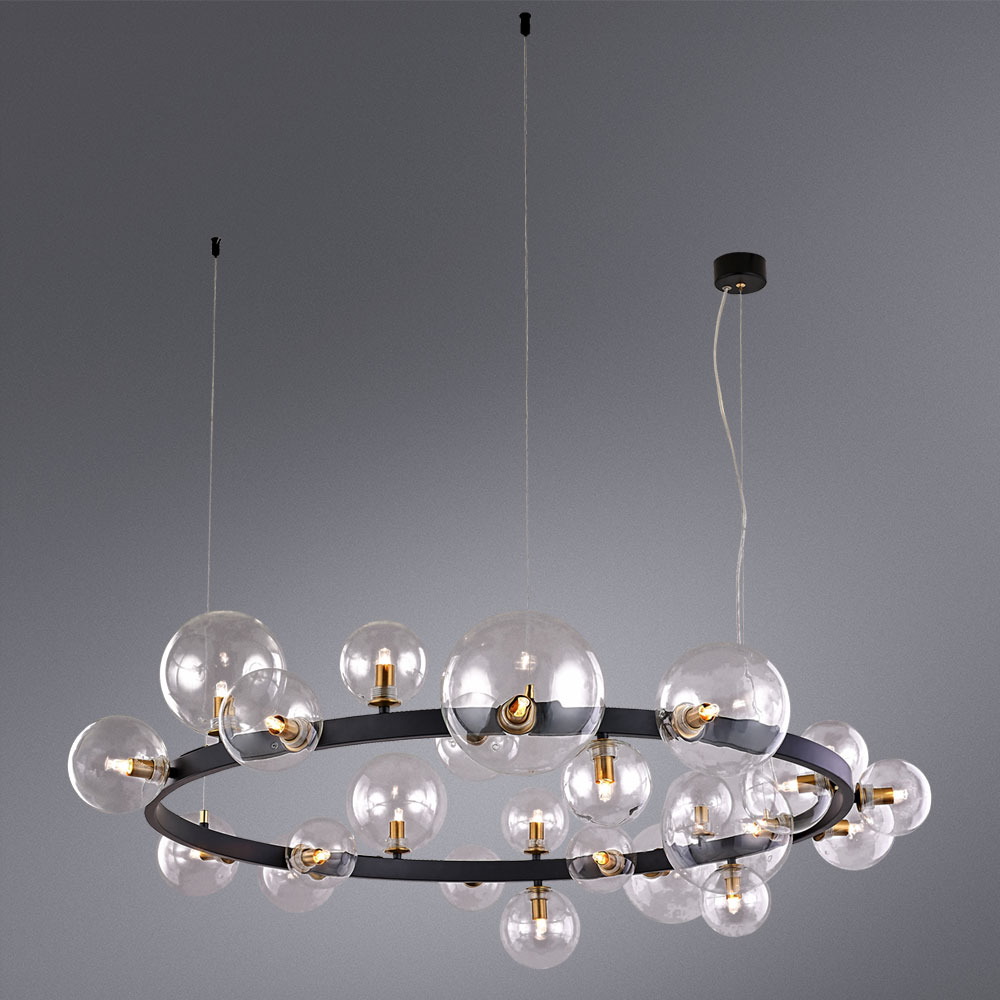 подвесная люстра arte lamp vincent a7790sp-24bk
