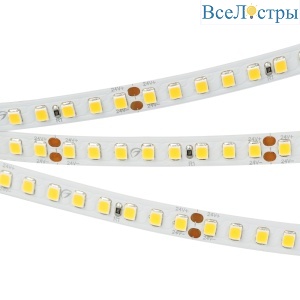 Светодиодная лента Arlight RT-A160-8mm 24V Warm2400 (12 W/m, IP20, 2835, 5m) (Arlight, высок.эфф.150 лм/Вт) 028561(2)
