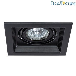 Встраиваемый светильник Arte Lamp Canis A6661PL-1BK