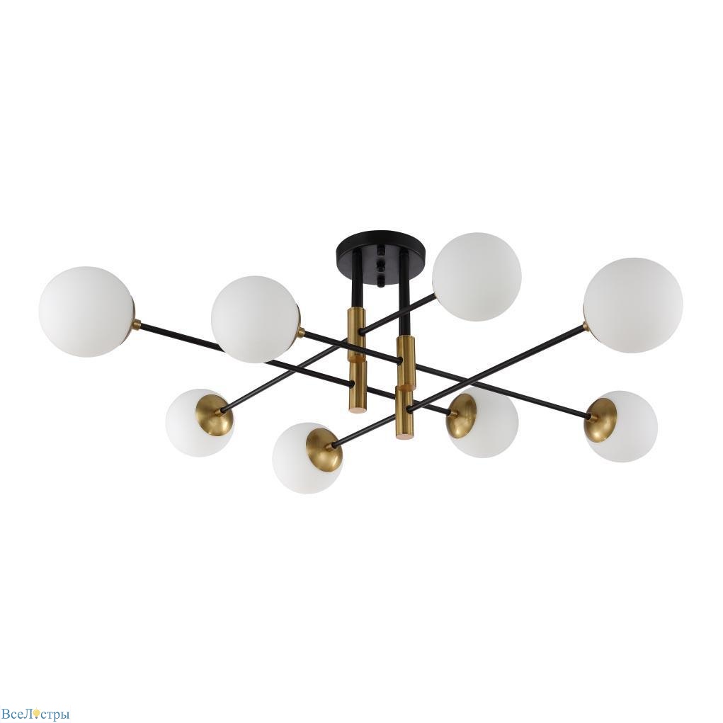 потолочная люстра crystal lux fidel pl8 black