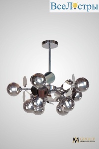 Люстра на штанге AM Group AM396 SP10 CHROM