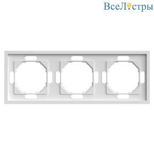 Рамка 3-постовая Stekker Эмили белый фарфор PFR00-5003-01 49886