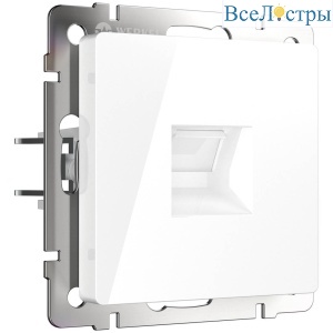 Телефонная розетка RJ-11 Werkel белый W1182001 4690389155383