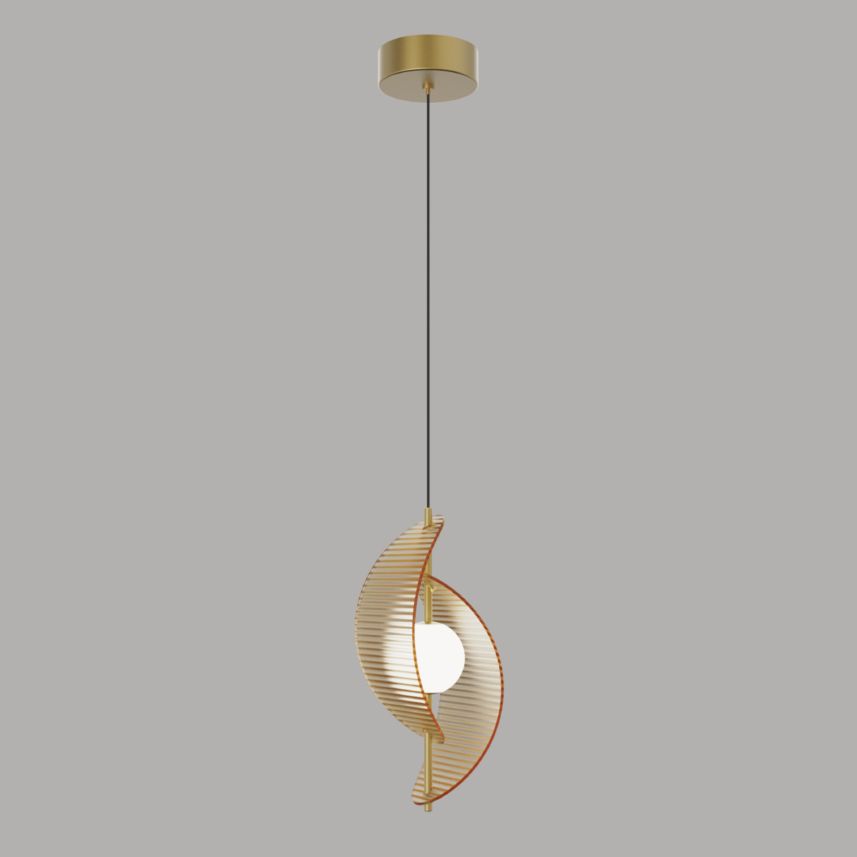 подвесной светильник delight collection md24030035-1a brass/amber