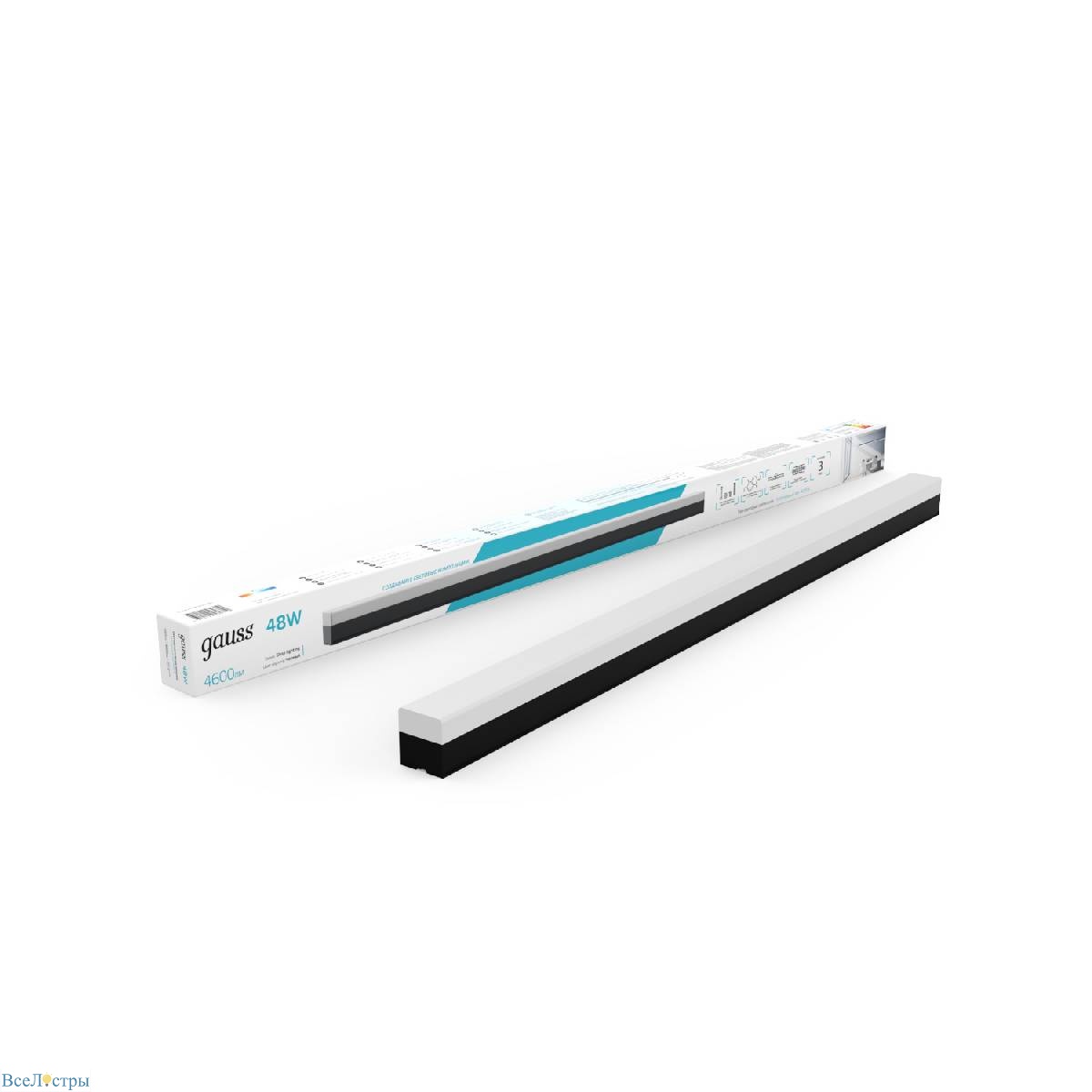 линейный потолочный светильник gauss shop lighting 883625248