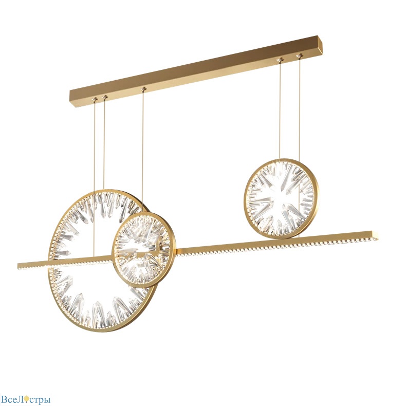 подвесная люстра delight collection xd-120b gold