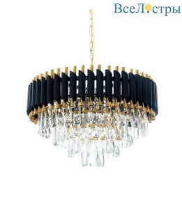 Подвесная люстра Lumina Deco Funneli LDP 6003-550 BK+F.GD