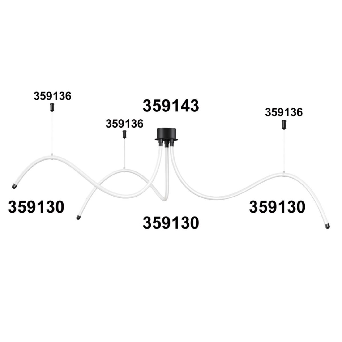 подвесной комплект novotech ramo 359136
