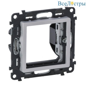 Адаптер для механизмов Mosaic двухмодульных Legrand Valena Life алюминий 752344