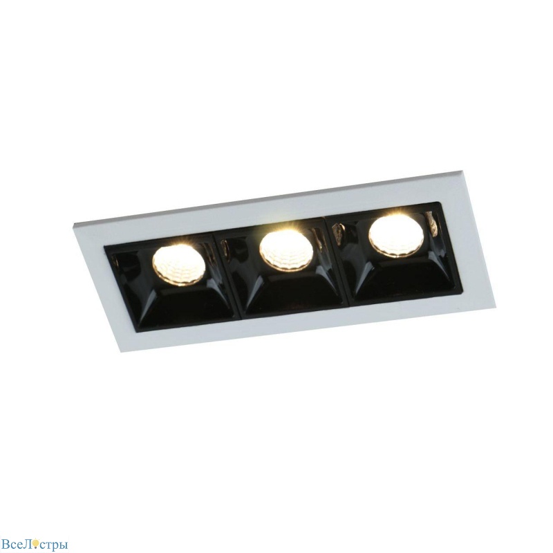 встраиваемый светодиодный светильник arte lamp grill a3153pl-3bk