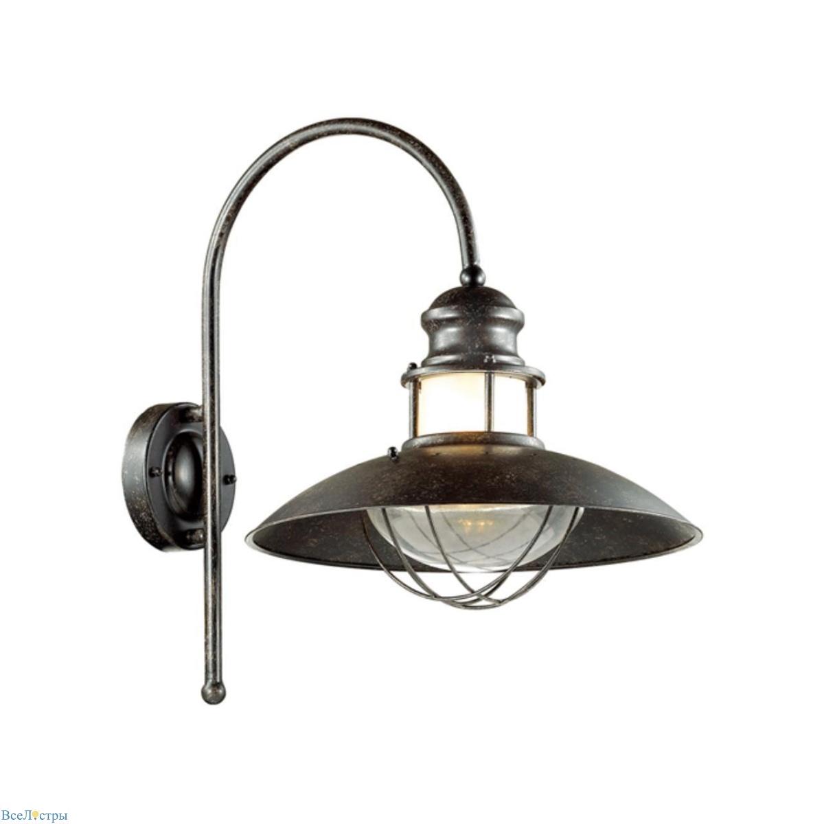 уличный настенный светильник odeon light nature dante 4164/1wa