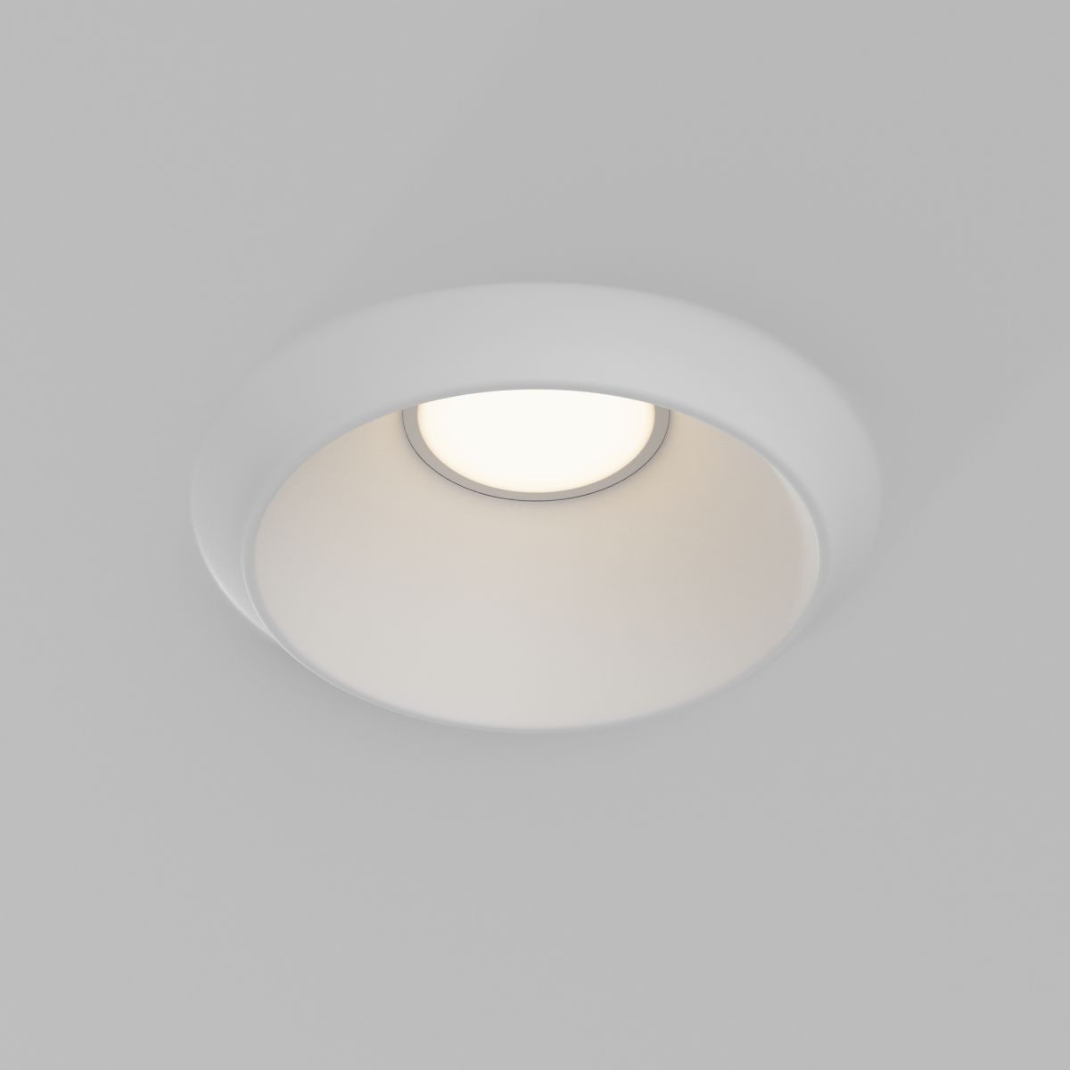 встраиваемый светильник maytoni gyps modern dl124-gu10-01-trs-w