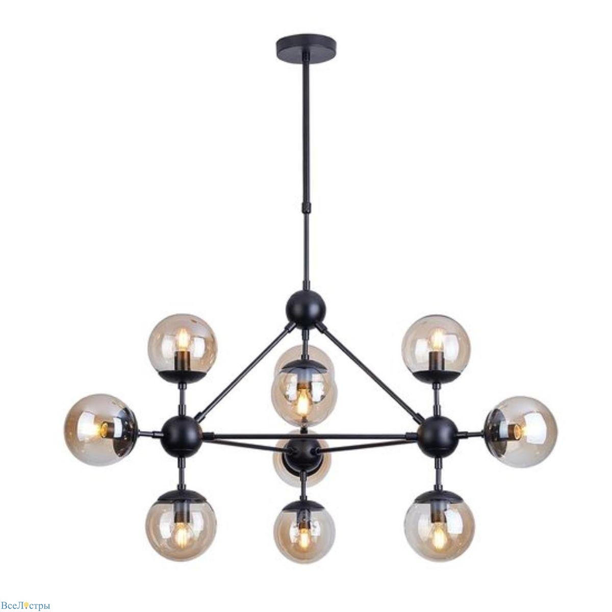 подвесная люстра arte lamp bolla a1664sp-10bk