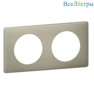 Рамка 2-постовая Legrand Celiane грин перкаль 066712