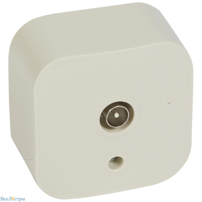 розетка tv legrand quteo слоновая кость 782245