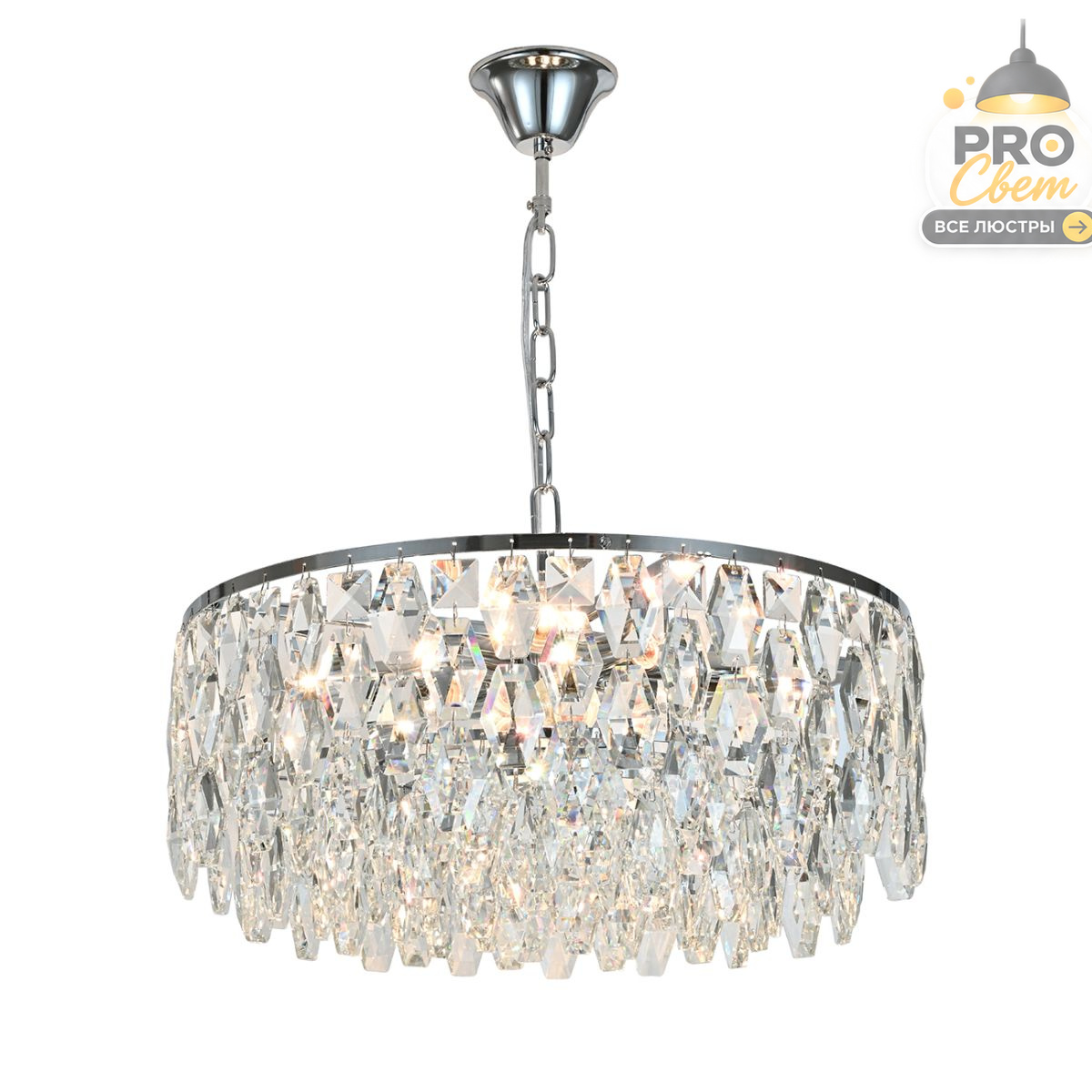подвесная люстра escada luxora 140018/10p chrome es0000085