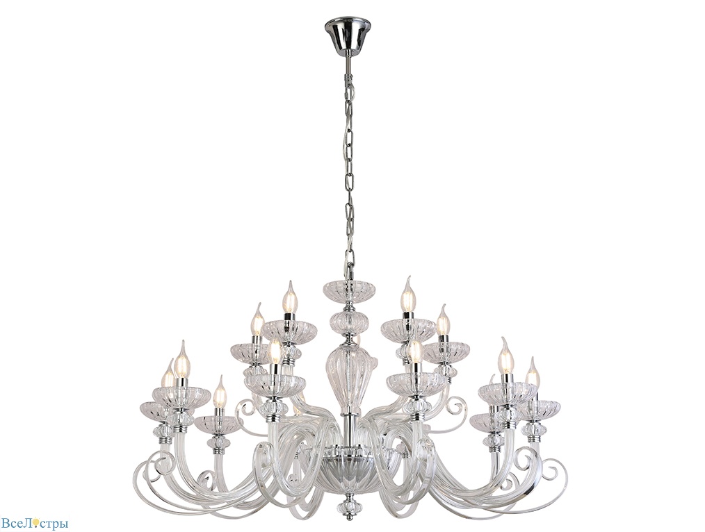 подвесные люстры newport 8620+5/c chrome clear м0071527
