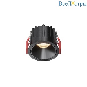 Встраиваемый светильник Maytoni Alfa LED DL043-01-10W3K-RD-B-1