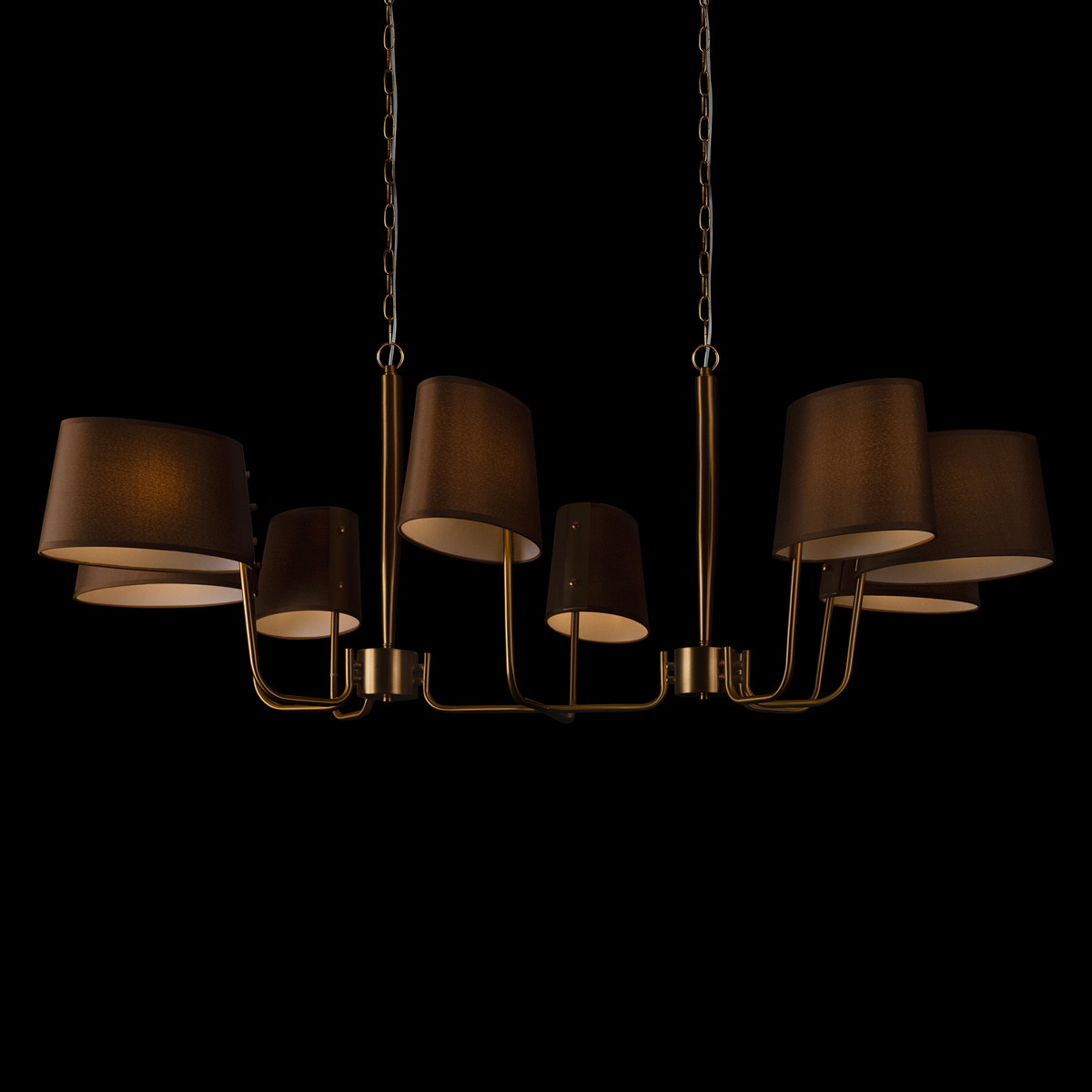 подвесная люстра loft it hilton 10527/8 brass