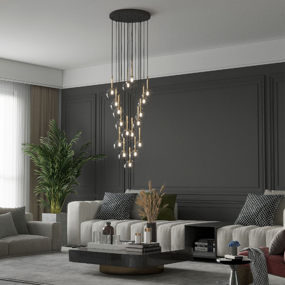 каскадная люстра tk lighting 5945 nilos a068683