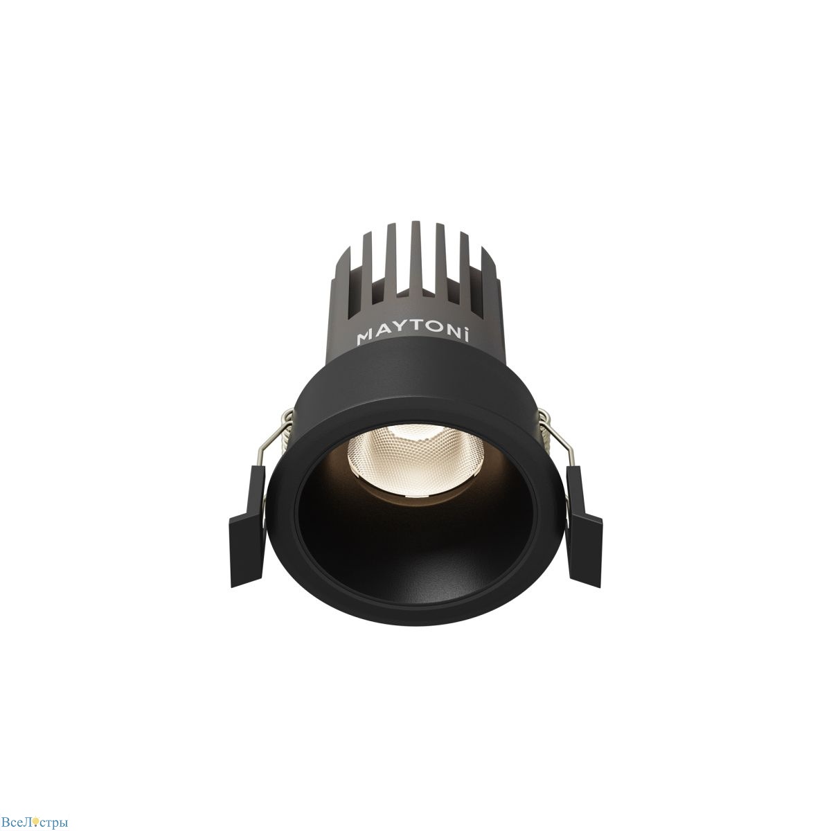 встраиваемый светильник maytoni technical dip hight dl123-10w-4k-b