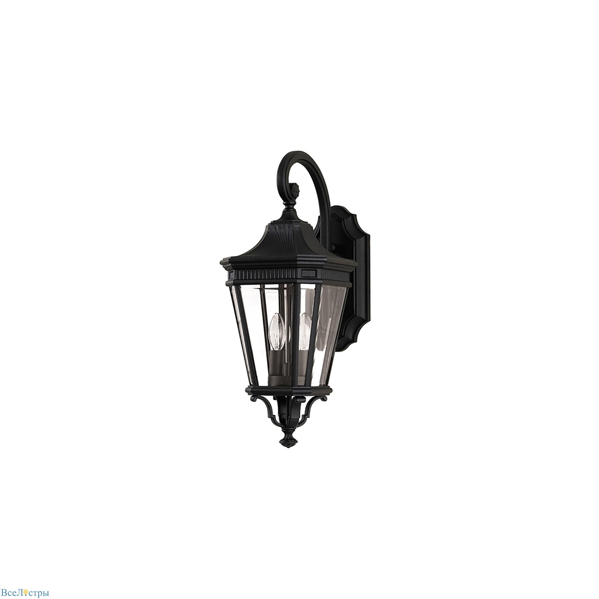 настенный уличный светильник feiss cotswold lane fe-cotsln2-m-bk