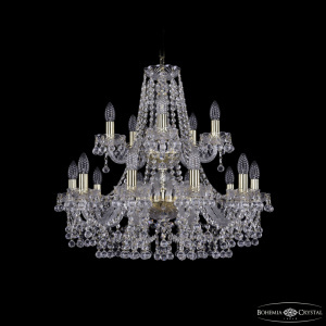 Подвесная люстра Bohemia Ivele Crystal 1409/10+5/240/2d G