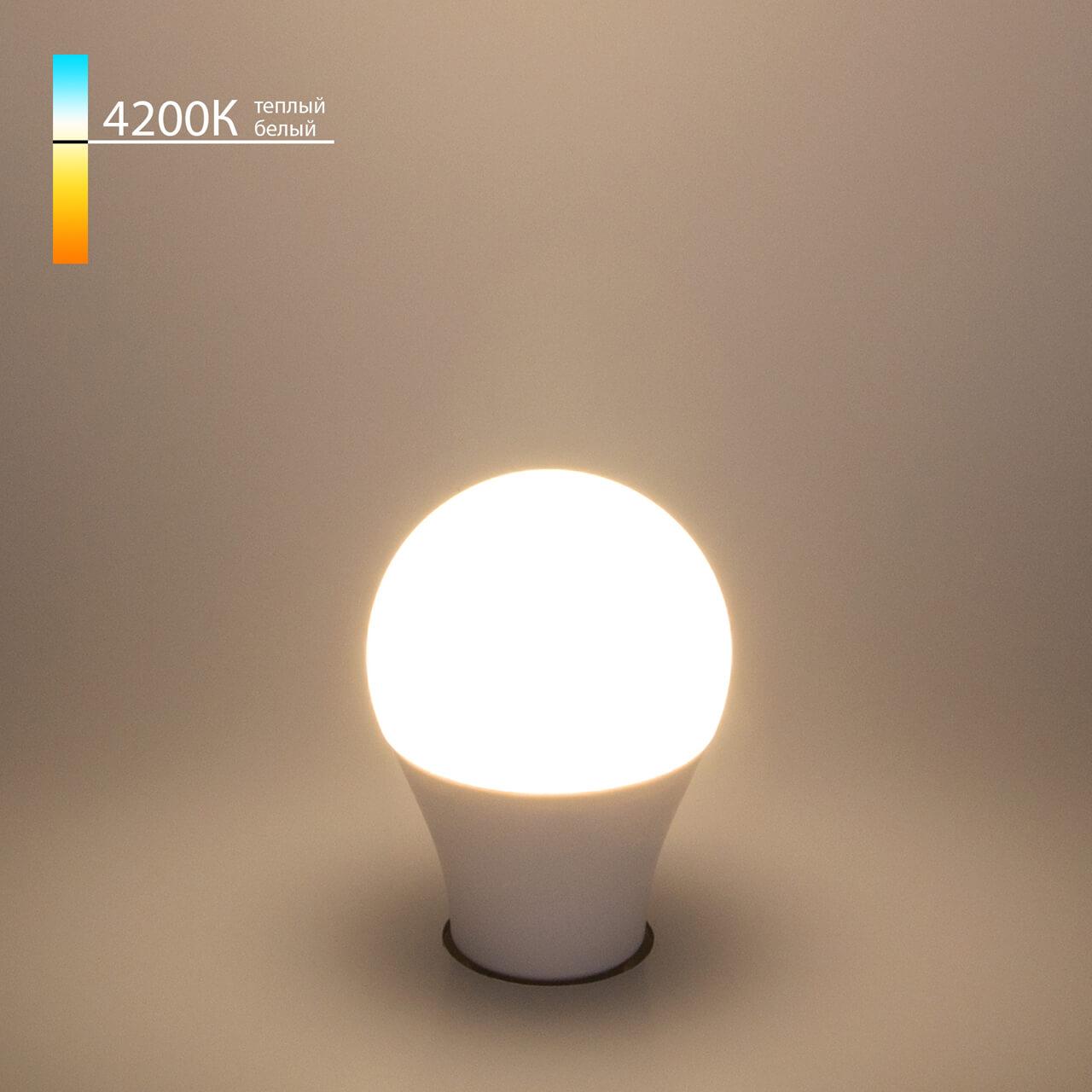 лампа светодиодная elektrostandard e27 10w 4200k матовая a048523