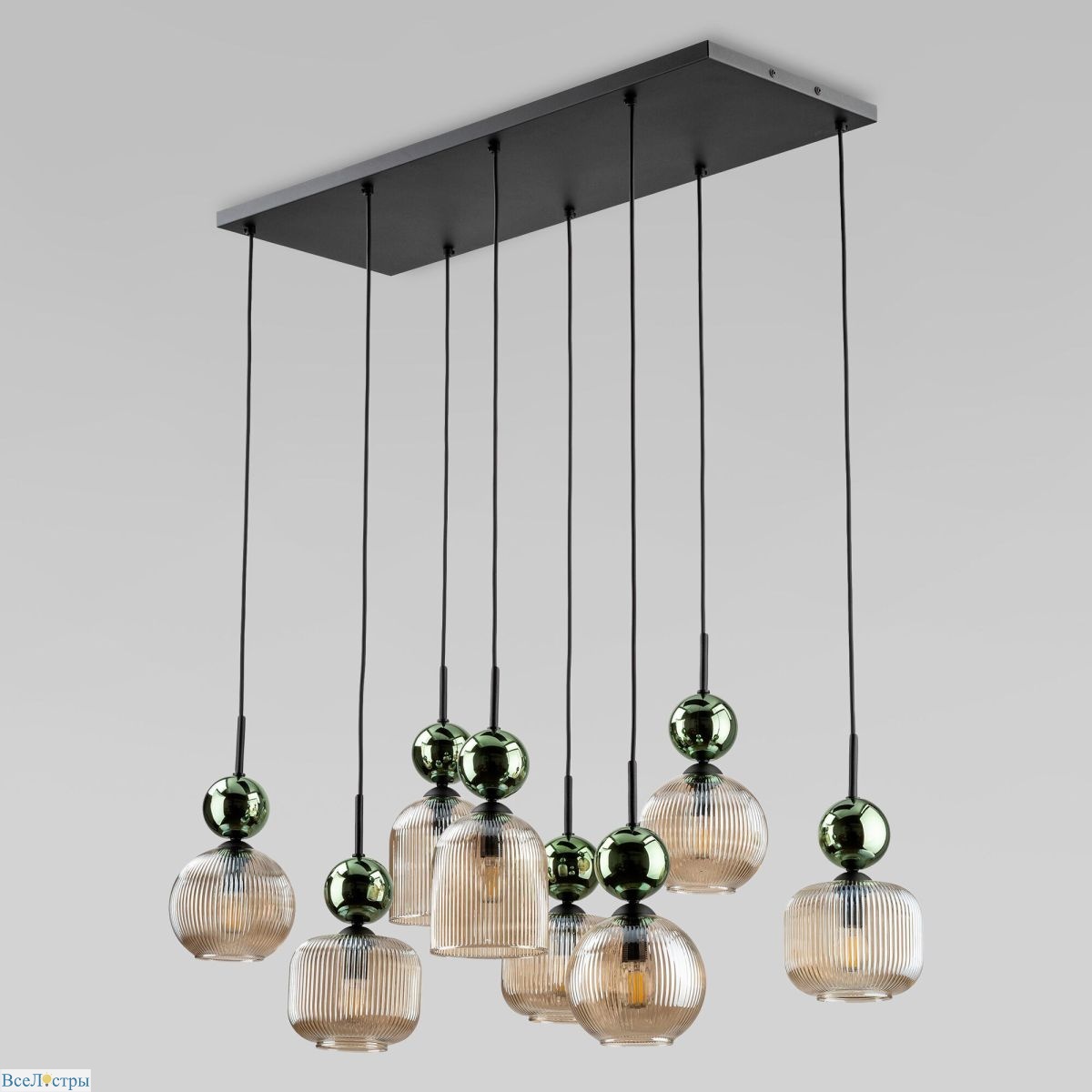 подвесной светильник tk lighting 11151 sophia green cognac a071836