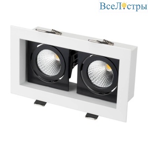 Встраиваемый светодиодный светильник Arlight CL-Kardan-S180x102-2x9W Day 024129