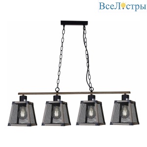 Подвесная люстра Illumico IL1006-4LL-05 BK WOOD