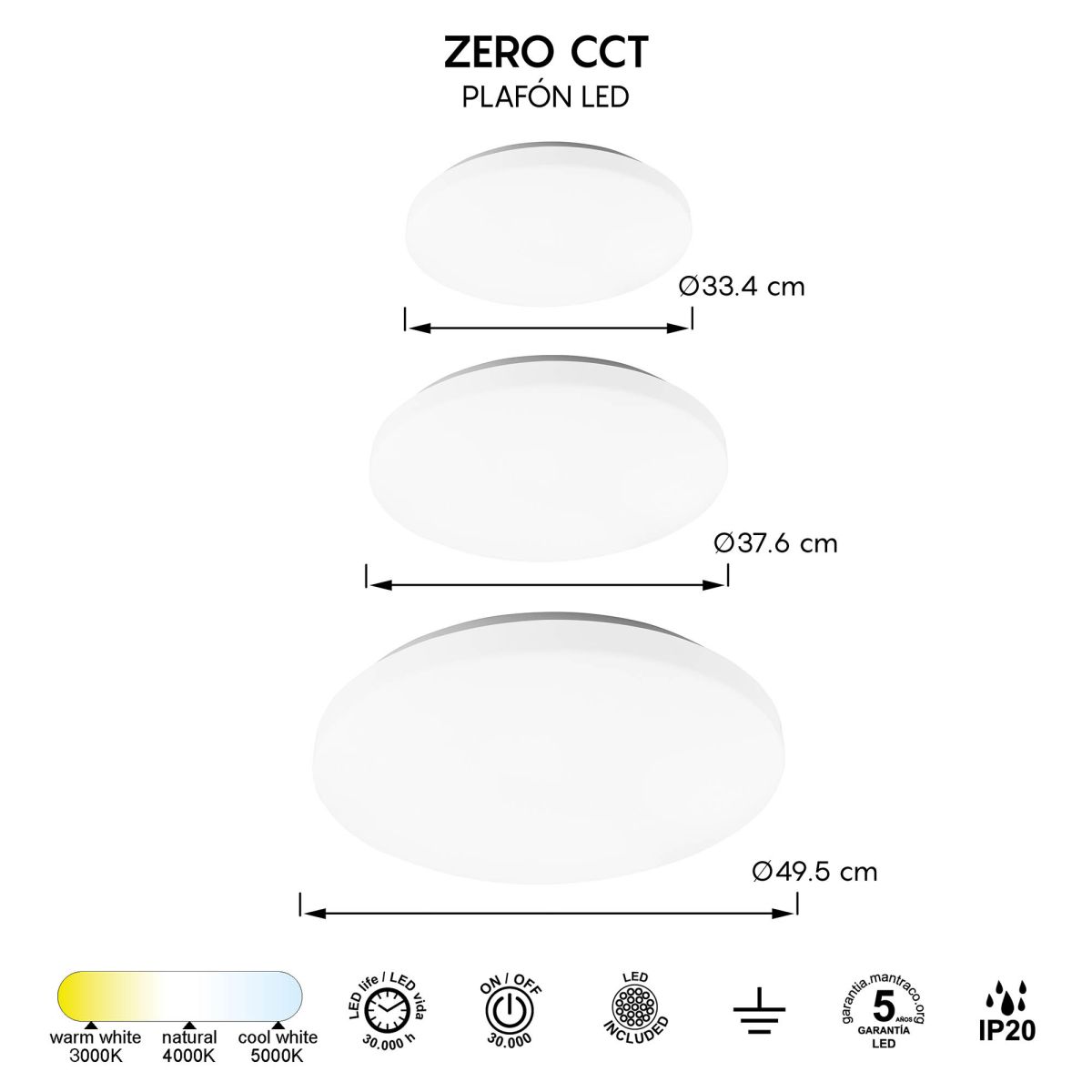 потолочный светильник mantra zero 8693