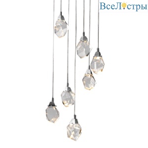 Подвесной светильник Crystal rock 7 chrome Delight Collection