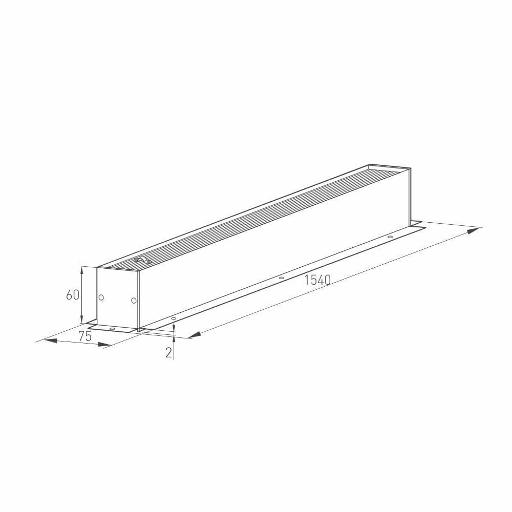 шинопровод встраиваемый arlight mag-track-4560-f-1040 026897(1)