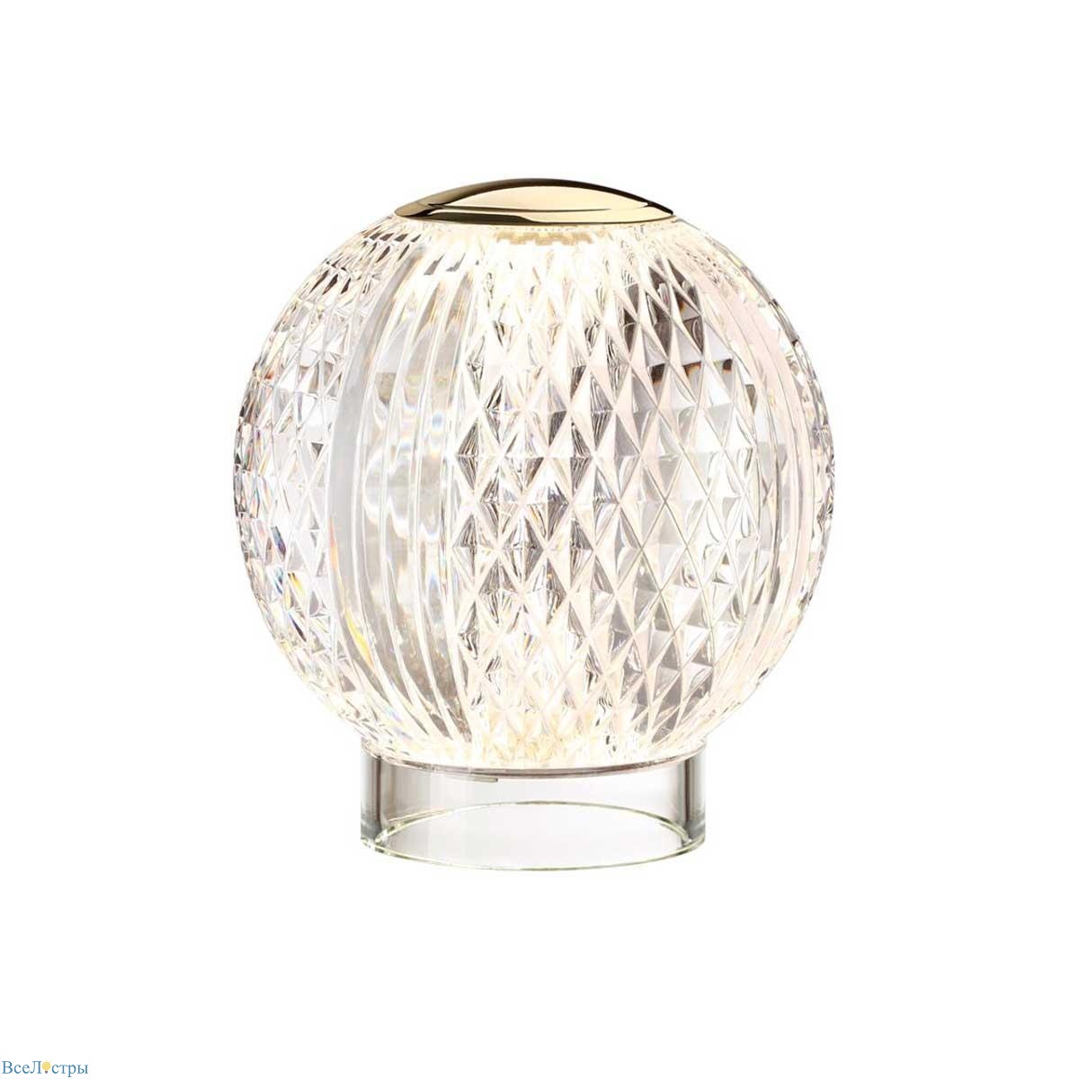 настольная лампа odeon light crystal 5008/2tl