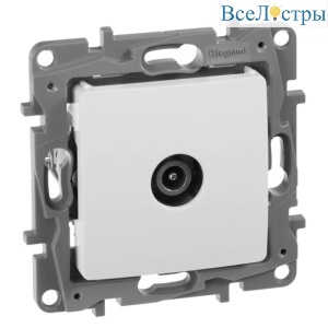 Розетка TV оконечная Legrand Etika белая 672265