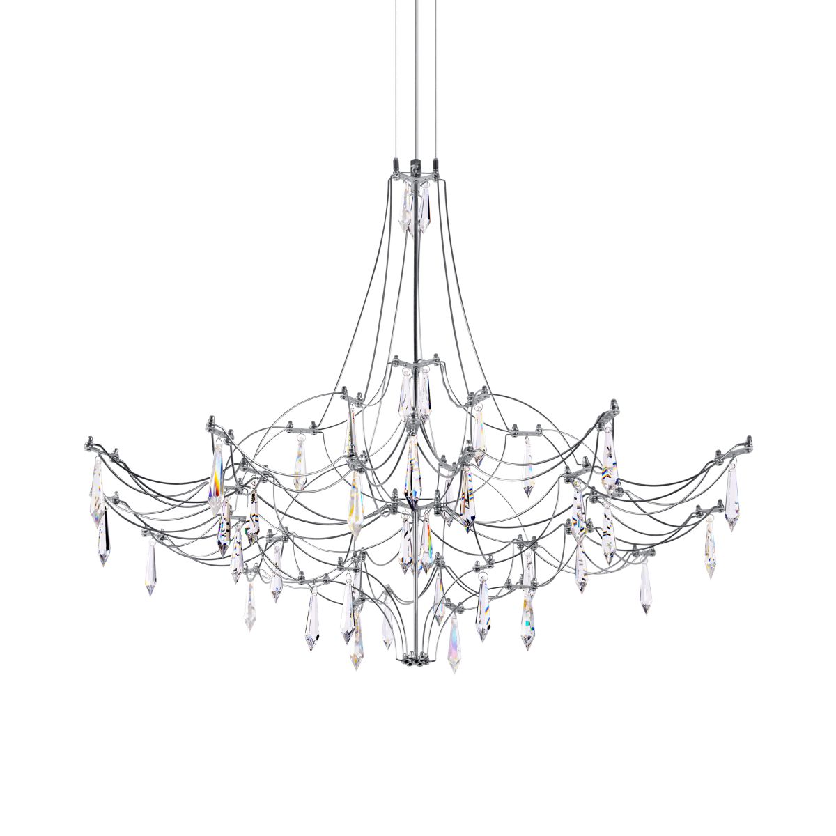 подвесная люстра loft it mira 10588/800 silver asfour