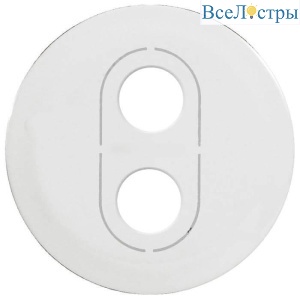 Лицевая панель Legrand Celiane розетки Banana белая 068231