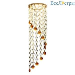 Встраиваемый светильник Ambrella light Crystal K3440 CL/BR/G