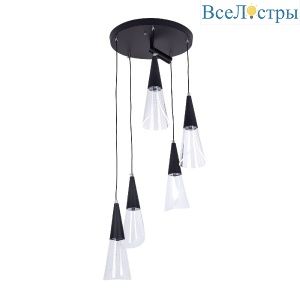 Каскадная люстра LED4U L7106-6 BK