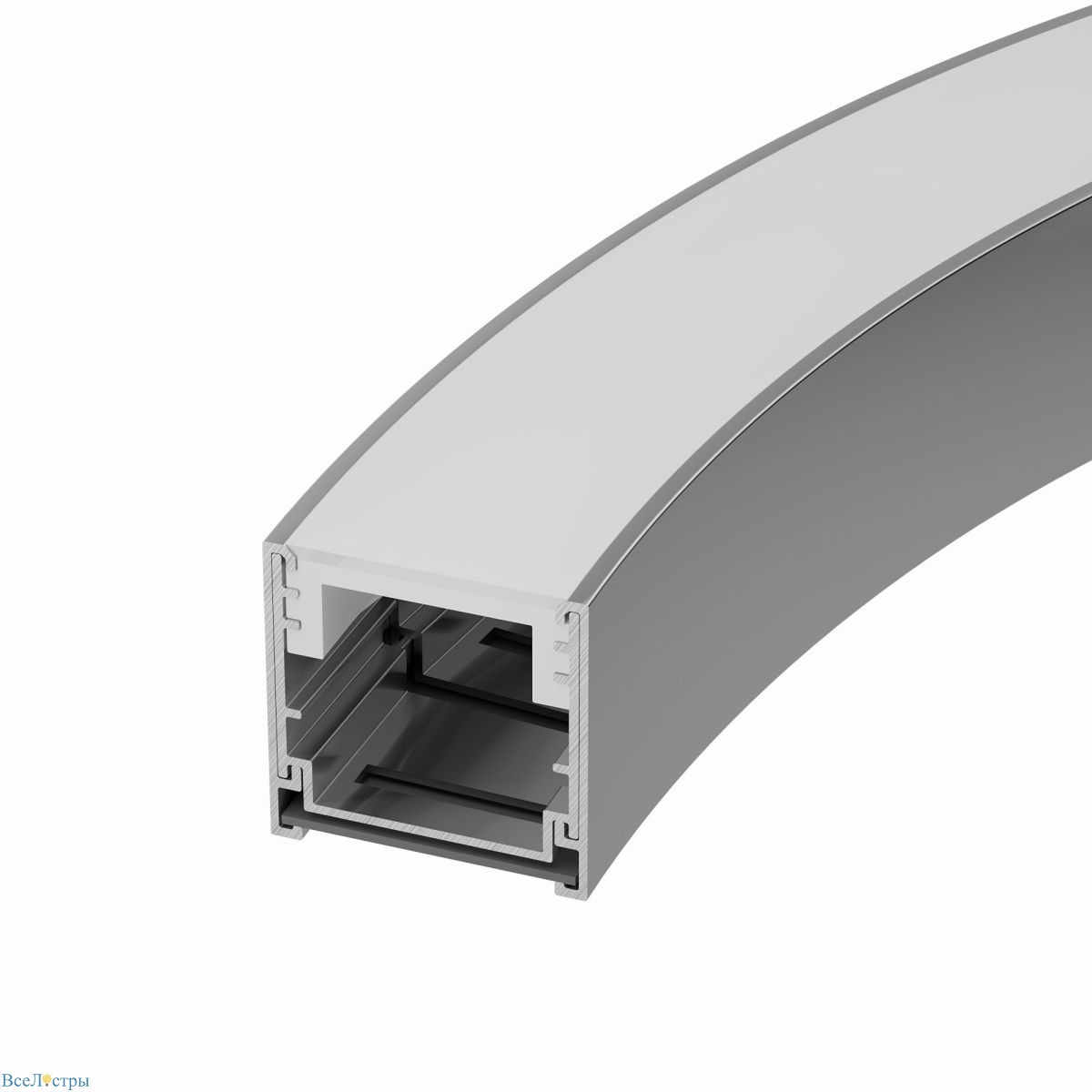 профиль arlight line-3535-bent-side-2000 anod 055738