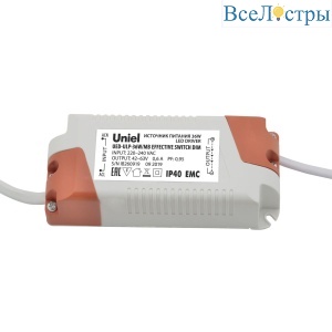 Блок питания диммируемый для светодиодных панелей ULP-36W Uniel UED-ULP-36W/MB EFFECTIVE SWITCH DIM UL-00006491