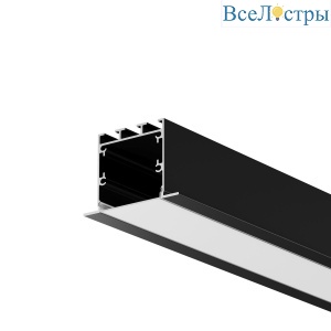 Алюминиевый профиль встраиваемый с накладным фланцем 50x35 Maytoni Led Strip ALM-5035T-B-2M 632012