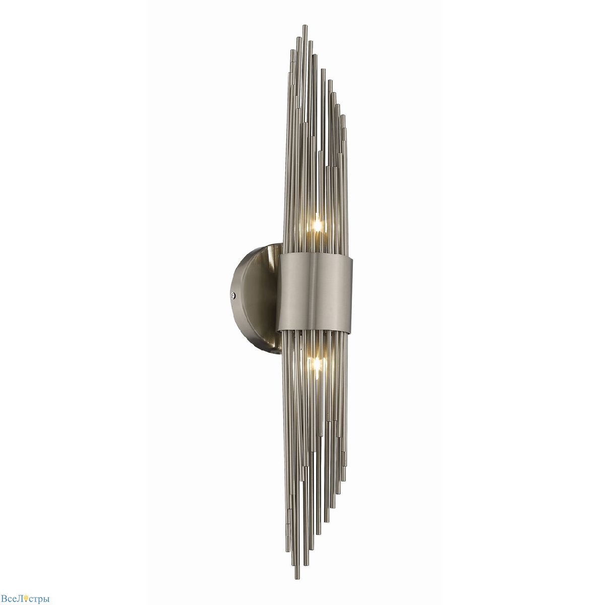 настенный светильник delight collection w68069-2 nickel
