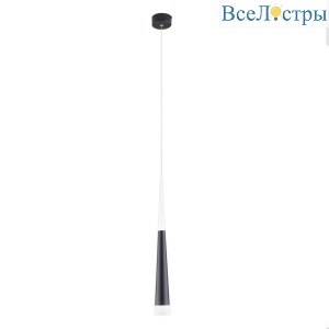 Подвесной светодиодный светильник Elektrostandard DLR038 7+1W 4200K черный матовый 4690389138560