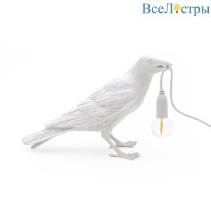 Настольная лампа Bird White Waiting Seletti