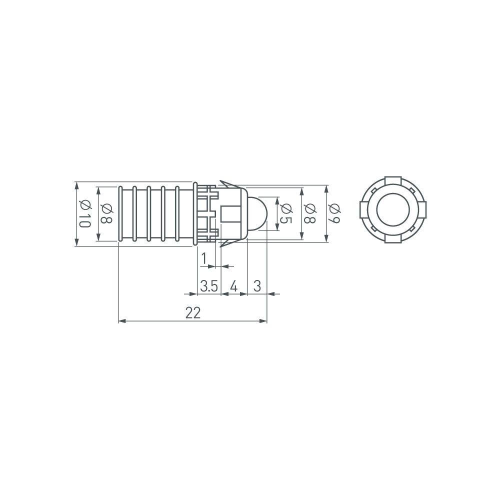 модуль герметичный arlight arl-d9 5v yellow 023414