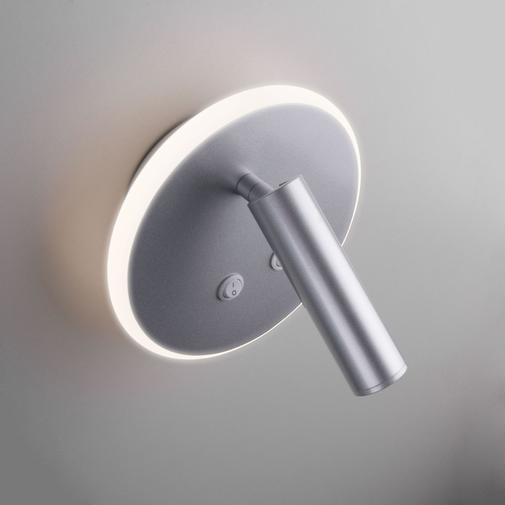 светодиодный спот elektrostandard tera mrl led 1014 серебро 4690389136559