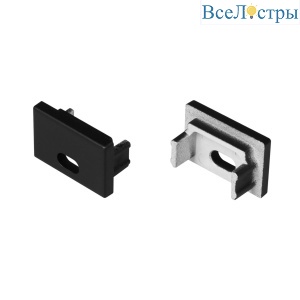 Заглушка Arlight SL-SLIM15-H10 BLACK с отверстием 058492